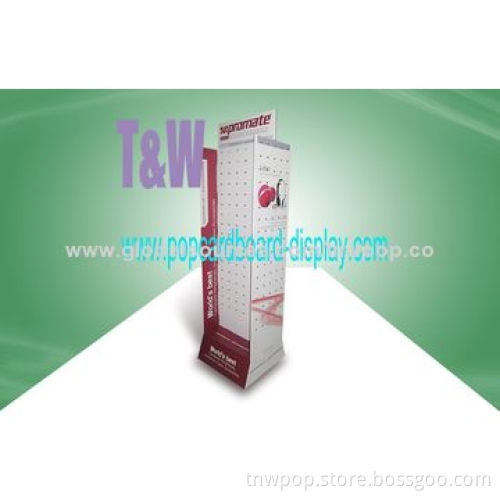 Fashionable corrugated display stand, earphone/customized sizes/designs available/supermarket shelve